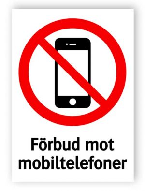 Förbud mot mobiltelefoner