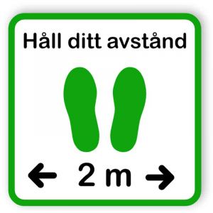 Håll ditt avstånd - klistermärke