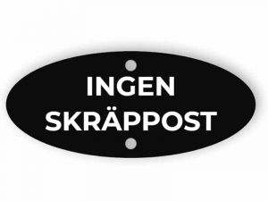 Ingen skräppost tecken 4