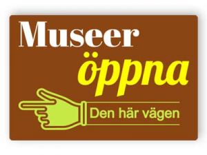 Museer öppnar på detta sätt tecken