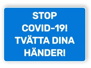 Stop covid-19 - tvätta dina händer