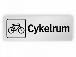 Cykelrum skylt