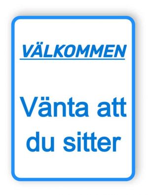 Välkommen