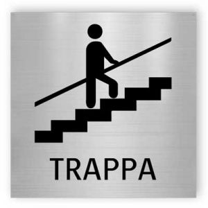 Trappa - Aluminiumskyltar