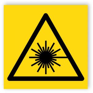 Laserstrålning symbol