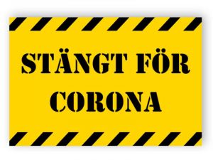 Stängt för Corona