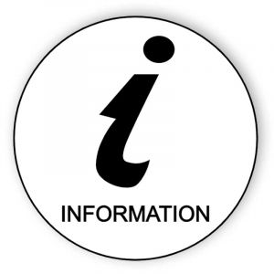 Rundade Information Sticker