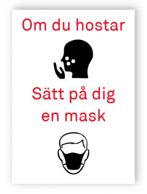 Om du hostar, Sätt på dig en mask