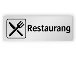 Restaurang skylt