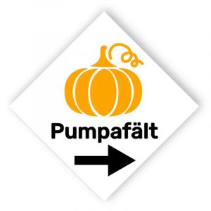 Pumpafält tecken