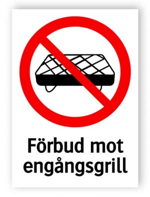 Förbud mot engångsgrill