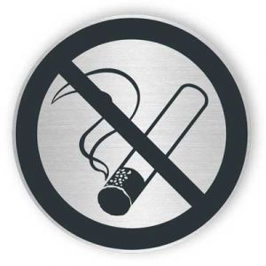 Rökning förbjuden - Rostfritt stål