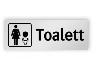 Toalett för kvinnor skylt