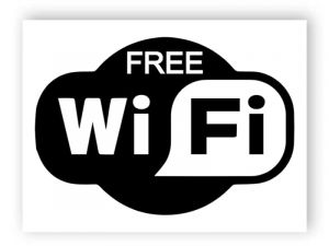 Gratis wifi dekal