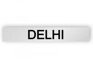 Delhi - silver tecken