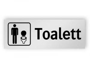 Toalett för män skylt