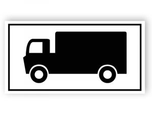 Parkering för lastbilar tecken