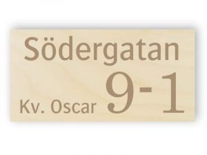 Gata namn skylt