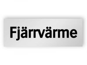 Fjärrvärme skylt