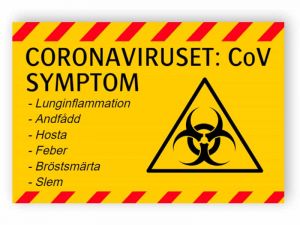 Coronaviruset, CoV, symptom