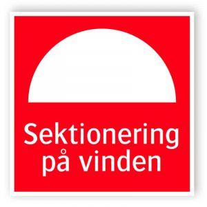 Sektionering på vinden