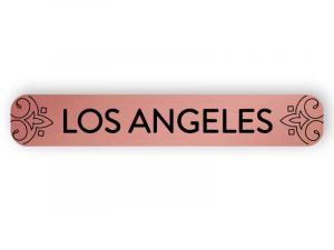 Los Angeles - rose guld märke